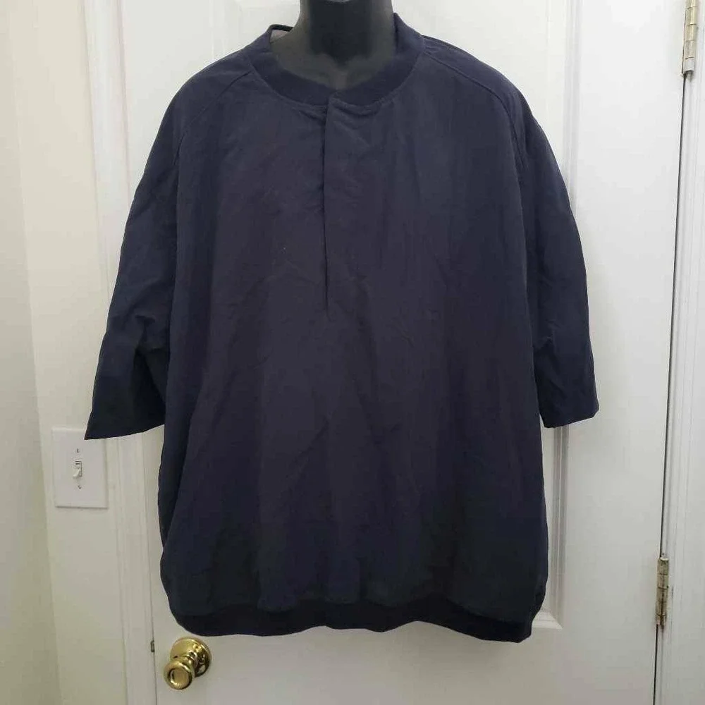 Antigua Mens Golf Activewear Pullover Blue 3/4 Sleeve Windbreaker Hope Mens‎ XL